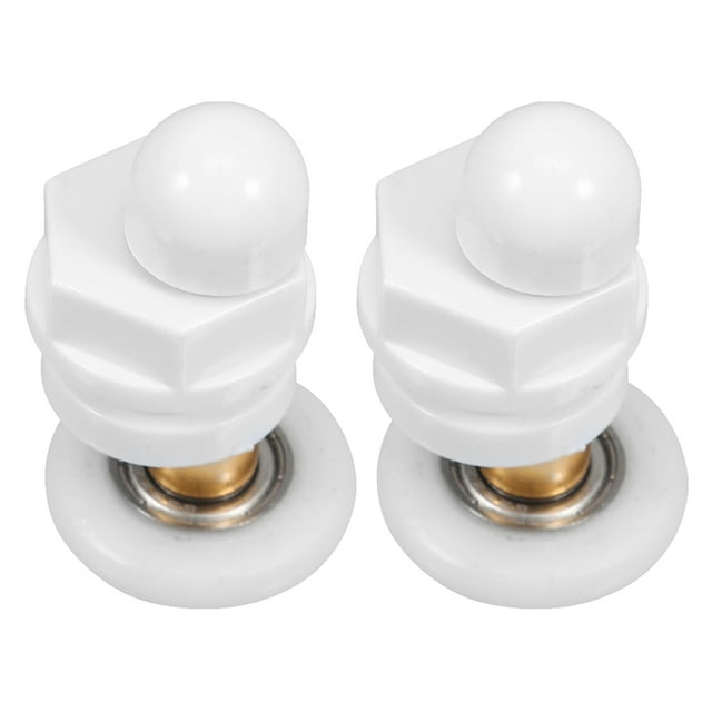 GOOHOCHY 2 rodillos para mampara de ducha: rodillos de polea de varilla metálica de repuesto para puertas corredizas de ducha de vidrio de baño.