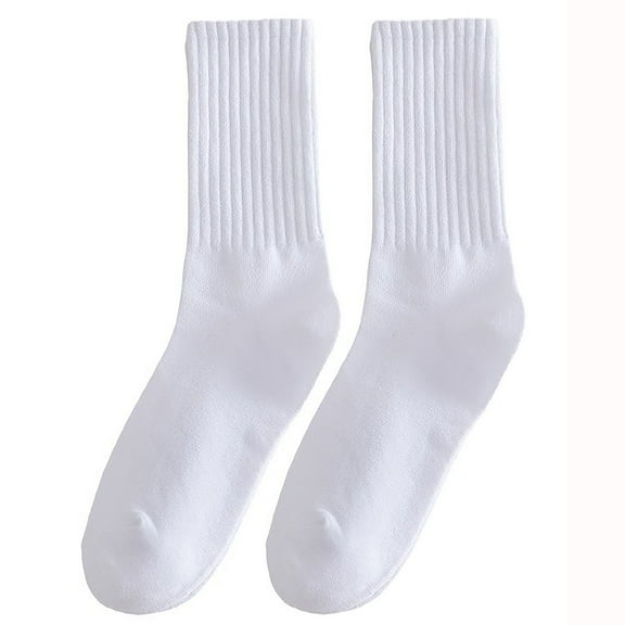 Women's Solid Low Cut Socks Non Slip Cotton for Casual Stability and Comfort 2 Pairs - One Size Fits Most, White