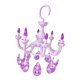 thumbnail image 1 of Tendedero colgante con forma de candelabro con 8 pinzas para secar ropa interior y calcetines. Púrpura, 1 of 9