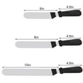 thumbnail image 2 of Topekada 3 Set Offset Spatula For Frosting,6 8 10 Inch Angled Cake Icing Spatula,Stainless Steel Icing Spreader Knife, Decorating Offset Icing Spatula Cake Scraper Smoother, 2 of 8