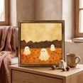 thumbnail image 2 of huayou Flower Field Ghost Framed Wall Picture, 7.87x7.87 inch, Halloween Art Decor Print, Ornament for Mantel, Entryway, Autumn Seasonal Layout, 2 of 7