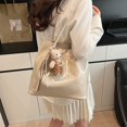 thumbnail image 3 of Bolso de cubo portátil de gran capacidad, moderno y versátil, para mujer, primavera y verano 2025, nuevo bolso de hombro bajo el brazo de color sólido simple de estilo coreano., 3 of 5