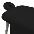 thumbnail image 2 of Spa Massage Table Poly Cotton Sheets 3 Pieces Full Set Resistant to Wrinkling, Black, 2 of 6