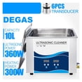 thumbnail image 2 of Digital Ultrasonic Cleaner 10L 360W With Heating Washing Auto Parts Hardware Metal Parts Ultrasonic Cleaner Machine ,Strong Cleaning, 2 of 6