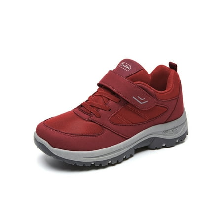 

Woobling Ladies Athletic Shoes Sport Walking Shoe Lightweight Sneakers Hiking Trainers Non-Slip Fashion Sneaker Fitness Workout Slip Resistant Red 6.5