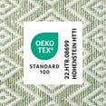 thumbnail image 7 of NICOLE MILLER NEW YORK Corin Small Diamonds Indoor Outdoor Area Rug, UV Fade Resistant, Low Pile, Seafoam/Cream, 7'10"x10'2", 7 of 7