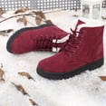 thumbnail image 3 of Botas de nieve Botas de tobillo impermeables Botines acogedores para mujer al aire libre para caminar senderismo, 3 of 9