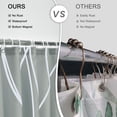 thumbnail image 6 of Light Grey Shower Curtain for Bathroom with Hooks, Shower Curtain Set Stripe Bath Curtains Decorative White Shower Curtains Weighted Hem Water Repellent Washable, 72 x 72, 6 of 6