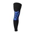thumbnail image 2 of 1X Knee Sleeve Compression Brace Support Sport Joint Pain Relief Black and Blue XL, 2 of 6