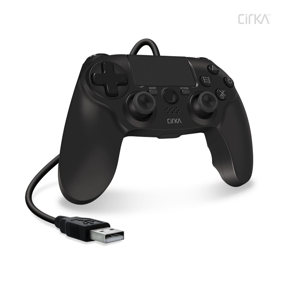 Controller Cablato Freaks And Geeks Per PS4 Con Cavo Da 3 Metri, Vibrazione E Pulsanti Retroilluminati, Nero