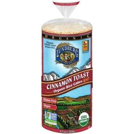 Lundberg ® Organic Cinnamon Toast Rice Cakes 9.5 oz. Bag