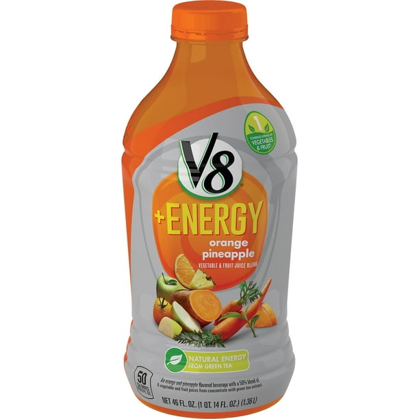 V8 +Energy Orange Pineapple, 46 oz.