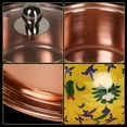 thumbnail image 5 of Copper pot for stove, pasta pot, casserole with lid, double-ear soup pot, handmade shabu, pot hot pot, for picnic, stove, household, cooking at home, 5 of 6