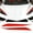 Red, variant on TINKI Front Headlight Eyebrow Panel Trim Decal Fit for Chevrolet Corvette C8 2020-2023, Car Front Headlamp Eyebrow Trim Sticker Accessories