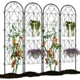 thumbnail image 7 of Studyset 2 Pack Panels No Dig Dog Fence Outdoor - 74.8 Inch Tall Rustproof Animal Barrier with Gate,Animal Barrier Fencing Panels,Decorative Garden Fence Panels for Yard Border,Patio（74.8 x 21.6 inch, 7 of 7