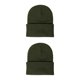 thumbnail image 4 of Gorros de punto Qarigey Ajustable Otoño Color caramelo Verde ejercito 2piezas CBP263742, 4 of 5