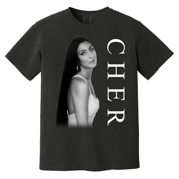 Vintage Cher Band Music Minimalist Fan Graphic Print Tee Comfort Color T-Shirt