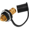 thumbnail image 3 of HUGFEGWE Battery Jump Post Battery Terminal Color Coded 250A 3/8in Battery Terminal Stud Connector with for Cars RVs Boats (Black (Negative)) UA824-16546, 3 of 9