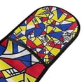 thumbnail image 4 of Yayeee Double Oven Mitt Kitchen Heat Resistant Baking 35" x7" Quilted Glove, Art Triangles, 4 of 6