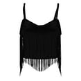 thumbnail image 5 of HongQid Womens Western Cowgirl Fringe Top - Country Concert Outfits Festival Tassel Hem Boho Rodeo Camisole Rave Tank Shirt, 5 of 9