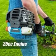 LawnMaster NPTGSP2517A No-Pull Gas Grass Trimmer with Electric Start 25cc 2 Cycle, 17 inch