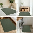 thumbnail image 6 of YOCWUCK Waffle Bathroom Rugs Ultra-Soft Non-Slip Bath Mat Super Absorbent Quick Dry Bath Rugs for Bathroom Floor Machine Washable Bathroom Mats with Tassels Boho Bathroom Decor 17"x24" Green, 6 of 8