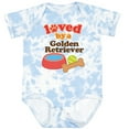 thumbnail image 3 of Inktastic Golden Retriever Loved by a Boys or Girls Baby Bodysuit, 3 of 5