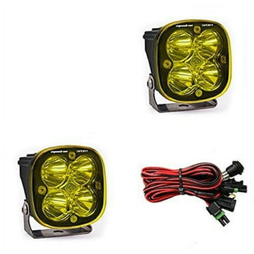 Baja Designs Squadron Sport Pair ATV LED Light Spot Led Amber Pattern