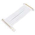 thumbnail image 3 of Câble d'Extension PCIe, Adaptateur PCIe Transmission de Signal Stable Largement Compatible Largement Utilisé pour la Carte Graphique pour Carte Son Blanc, 3 of 8