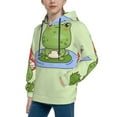 thumbnail image 2 of Daiia Frog Amanita Mushroom for Boys Fashion Hoodies & Sweatshirts with Kangaroo Pocket,Hooded Sweatshirt for Kid, Breathable& Moisture Wicking-Medium, 2 of 6
