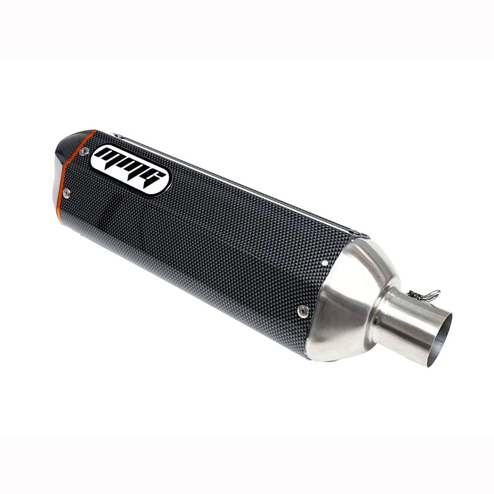 Exhaust System Muffler for GY6 50cc 4 Stroke Scooters (Carbon Fiber Finish)