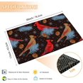 thumbnail image 3 of Red Cardinal Bird Welcome Doormat, Winter Spruce Indoor Outdoor Decor Patio Door Mats Non-Slip Mat for Home Entrance, Outside Entry, Yard, Garden, Floor, Patio 17x30 Inch, 3 of 6