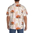 thumbnail image 5 of Cauagu Cute Sleepy Fox Men's Short Sleeve Button Down Hawaiian Shirt for Men Bowling Shirts Casual Summer Beach Shirt,Small, 5 of 6