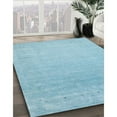 thumbnail image 2 of Ahgly Company Indoor Round Contemporary Light Sky Blue Abstract Area Rugs, 6' Round, 2 of 6