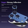 thumbnail image 4 of Camera Lens Protector Compatible with iPhone 17 Pro Max Camera Lens Protector Strong Adsorption Not Easy to Break Metal Tempered Glass Rear Camera Screen Cover,Dark Blue, 4 of 8