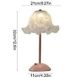 thumbnail image 3 of Fufafayo under $5 Bedside Table Lamp, Flower Shape Night Light, Plastic Touch Control Lamp for Bedroom Desk Shelf Living Room Office Study Reading Ambient Lighting, 3 of 8