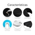 thumbnail image 3 of Cojín Ortopédico Memory Foam De Gel Para Silla/asiento Auto Modelo Negro, 3 of 4