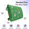 thumbnail image 5 of Soccer Lumbar Pillow, Professional Player Athletics Pattern Football Shoes Balls on Grass, Soft Back Cushion for Office Chairs with Adjustable Straps, 14" x 13", Lime Green Yellow Black, by Ambesonne, 5 of 7