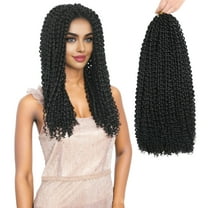 RYHAIR Passion Twist Hair 18 INCHES 7 PACKS 154 STRANDS Pre Looped Water Wave Crochet Hair for Women