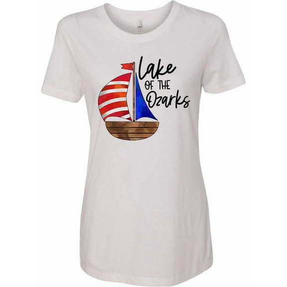 Inktastic Lake of the Ozarks Sailboat Women's T-Shirt