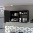 thumbnail image 6 of Wall Mounted Storage Cabinet, 2 Door Stackable with 2 Side Shelves | White | Engineered Wood, 6 of 10