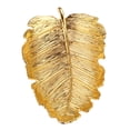 thumbnail image 5 of DEEPCRAFF Ring Holder Dish Golden Alloy 1pc Leaf Shape Storage Plate for Women, 5 of 7