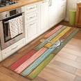 thumbnail image 2 of Nautical Anchor 2'x6' Runner Rugs for Hallway Kitchen Bedside Non Slip Washable, Country Vintage Colorful Wooden Plank Entryway Rug Runners with Rubber Backing, Long Carpet Runner for Laundry Room, 2 of 8