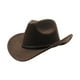 thumbnail image 3 of Sombrero de vaquero elegante sombrero de para la fiesta de la fiesta del festival de cosplay mujeres hombres Marrón, 3 of 8