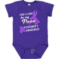 thumbnail image 3 of Inktastic Alzheimer's Awareness Find a Cure for My Papa Boys or Girls Baby Bodysuit, 3 of 5