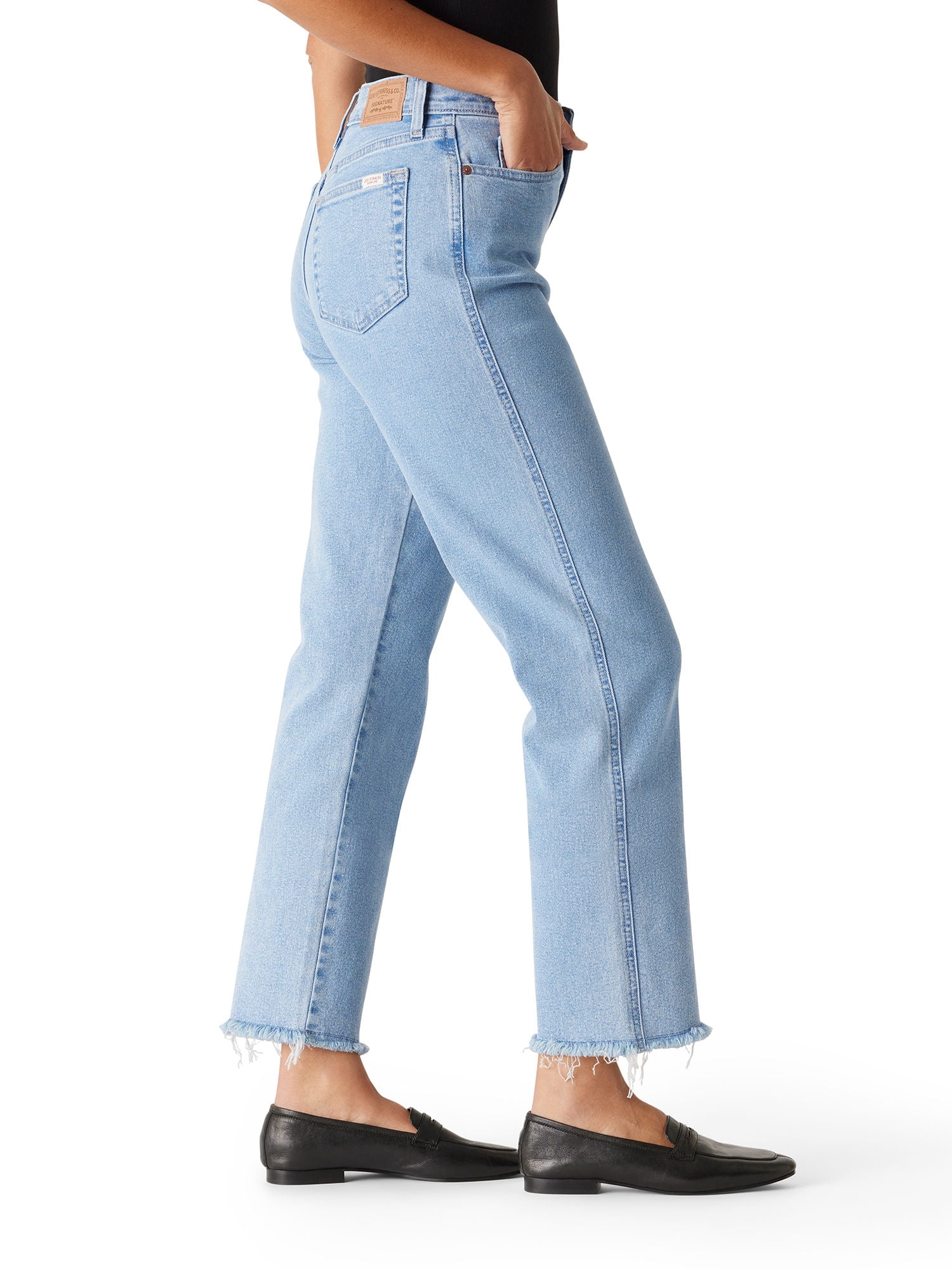 Levi Strauss Signature Women's and Women's Plus High Rise Straight Jean, Sizes 2-28