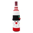 thumbnail image 1 of Christmas Acrylic Wine Bottle Covers Santa/Snowman/Reindeer Patterns, 1 of 4