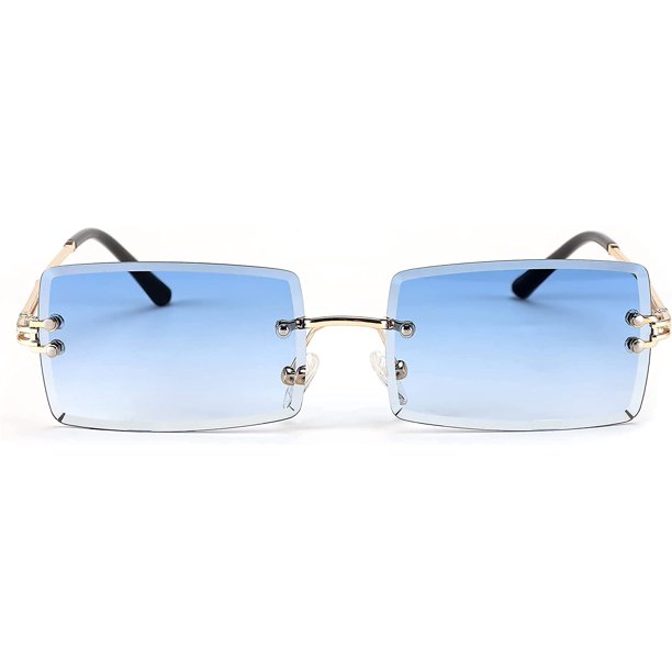 Vintage Rimless Sunglasses Rectangle Frameless Candy Color Glasses 71FpIucBtyL._AC_UY1000_.jpg main image 3