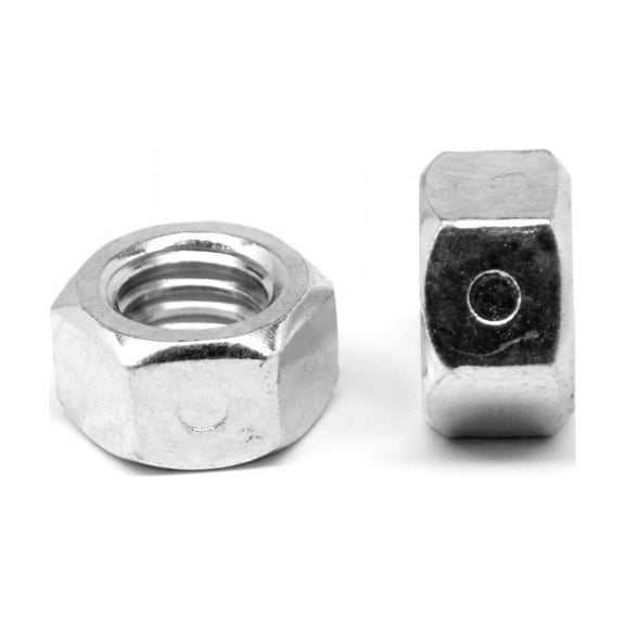 7/16"-20 Fine Thread Reversible 2-Way All Metal Locknut Low Carbon Steel Zinc Plated Pk 50