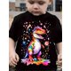 thumbnail image 1 of Colorful Cartoon Dinosaur T-Shirt - Fun and Playful Short Sleeve with Playful Dinosaur Print, Perfect for Spring, Summer, and Fall, 1 of 6